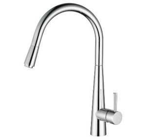 Isabella Deluxe Gooseneck Pull-Out Kitchen Mixer Chrome - Western ...